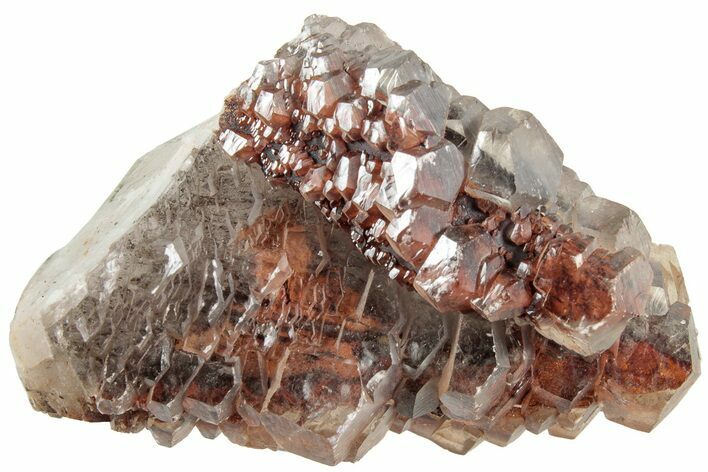 Nailhead Spar Calcite after Dogtooth Calcite Cluster - China #216097